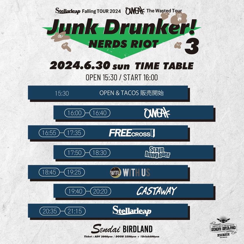 Junk Drunker! 3 NERDS RIOT