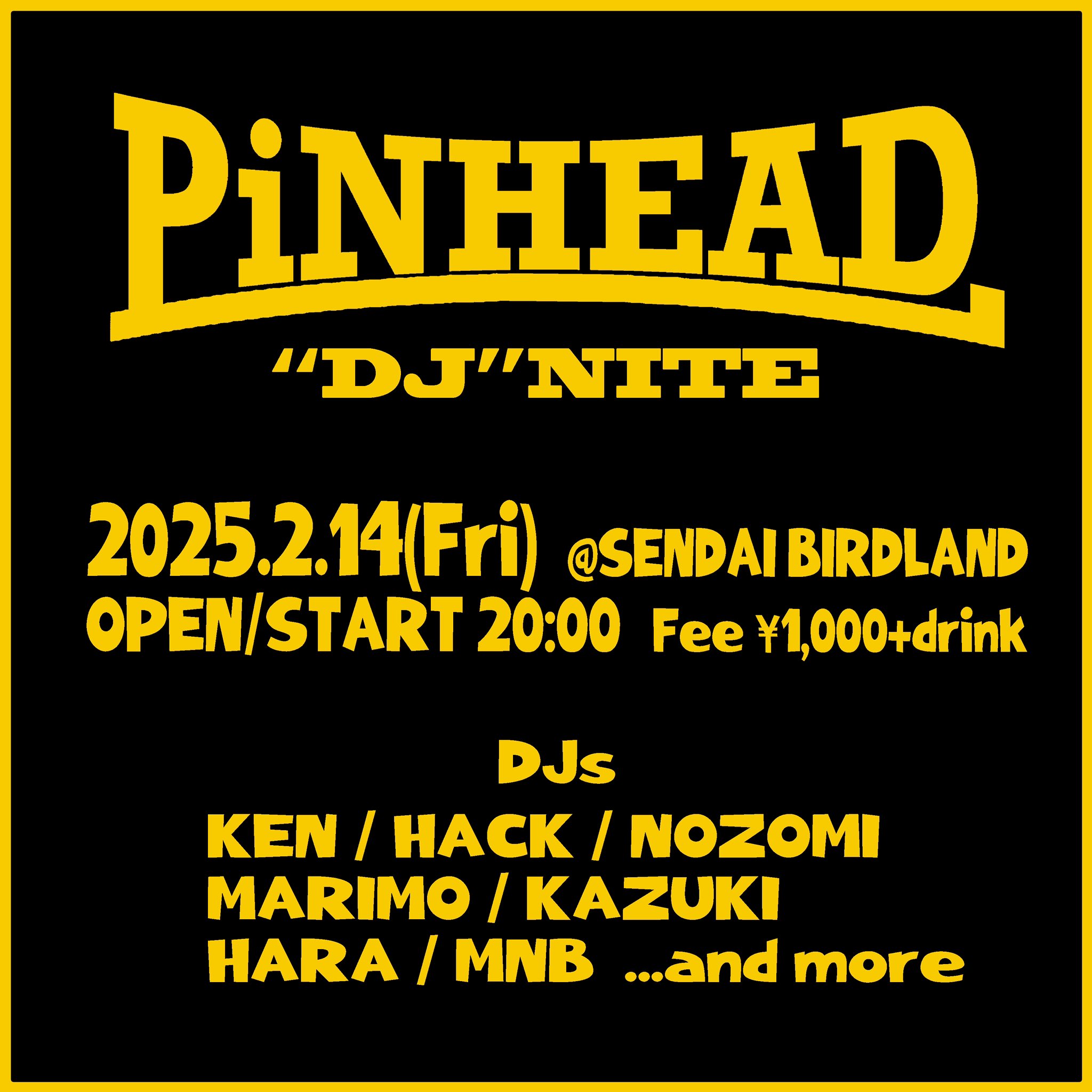 PiNHEAD DJ NITE