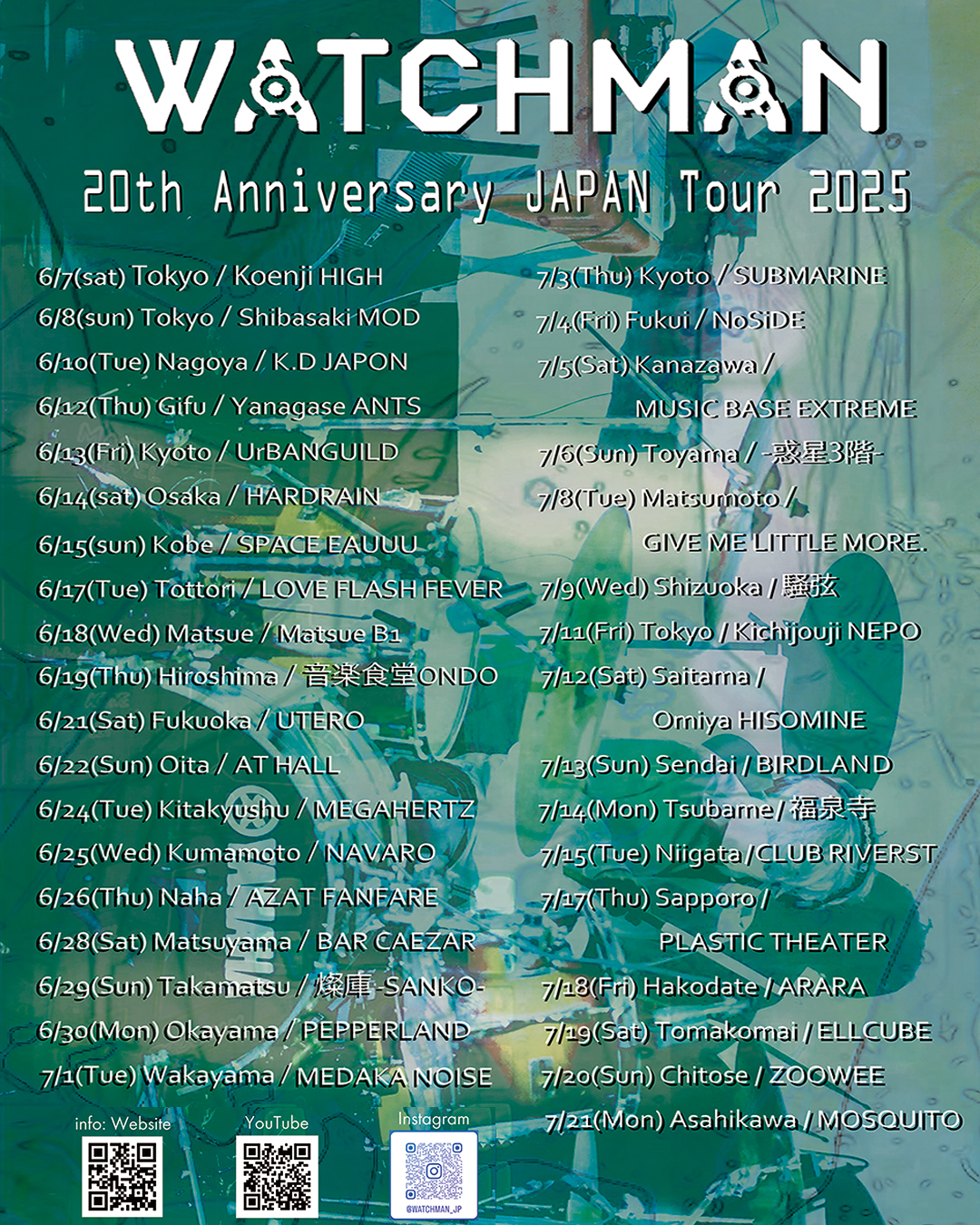 WATCHMAN 20th Anniversary JAPAN TOUR 2025