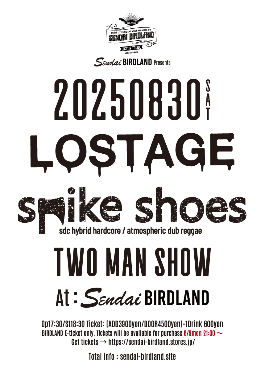LOSTAGE/spike shoes TWO MAN SHOW